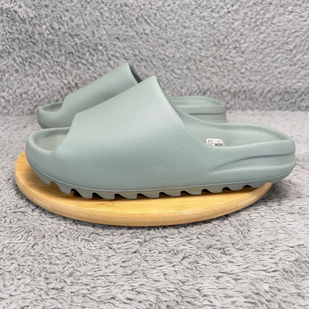 Adidas Yeezy Slide Salt ID5480 Mens Size 11 Grey Green EVA Foam Sandals New